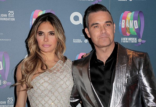 Robbie Williams and Ayda Williams attend The Gala Night for Take That's The Band musical, in association with the Elton John AIDs Foundation, London, UK