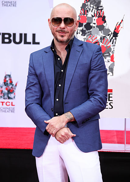 Pitbull Hand And Footprint Ceremony