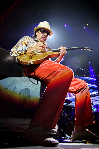 Santana in concert at the O2 arena in London June, 22, 2008...