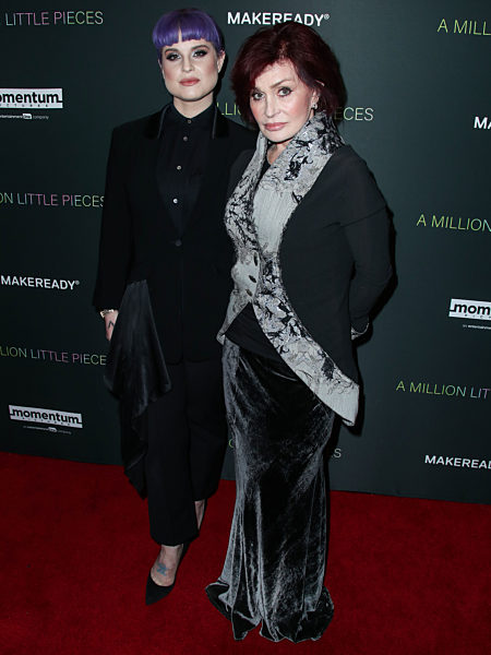 Kelly Osbourne and mother Sharon Osbourne arrive at the Los Angeles Special Screening Of Momentum Pictures' 'A Million Little Pieces' held at The London Hotel West Hollywood at Beverly Hills on December 4, 2019 in West Hollywood, Los Angeles, California, United States.