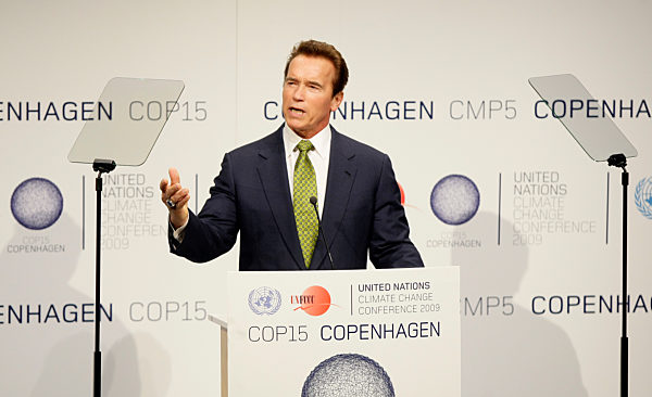 Arnold Schwarzenegger in the Climate Change Conference
