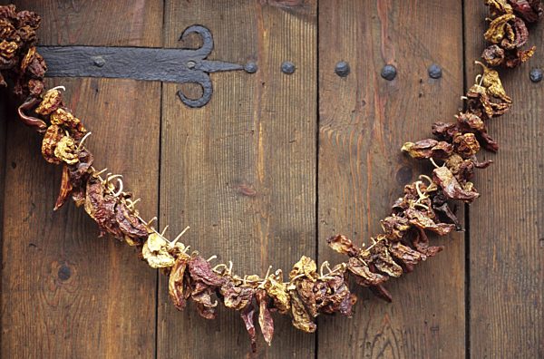 Dried peppers, Old Town Nessebar, Bulgaria