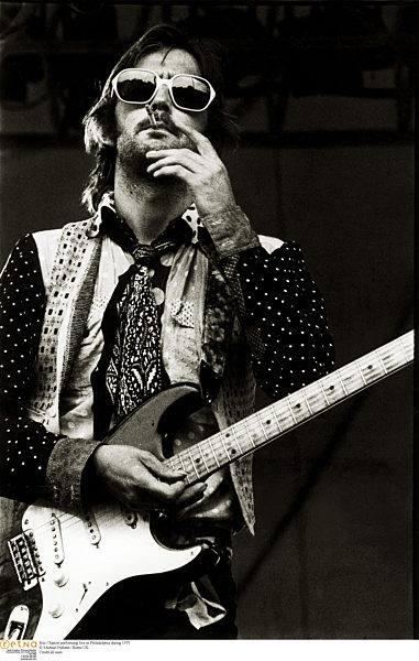 Eric Clapton performing live in Philadelphia during 1975  ? Michael Putland / R