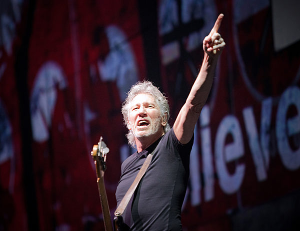 Roger Waters performing in Moscow