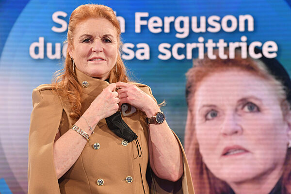 Sarah Ferguson, Duchess of York is guest in Italian talk show, Rome, Italy - 14 Dec 2021
