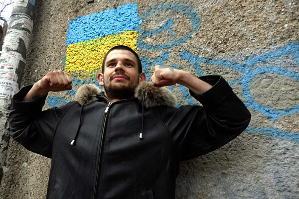 Ukrainian flags in Odesa