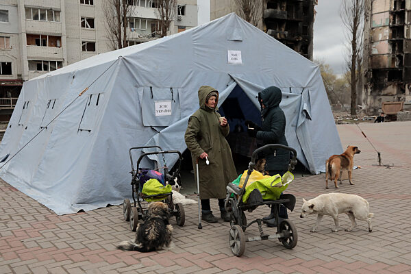 Response effort to consequences of Russian occupation in Borodianka