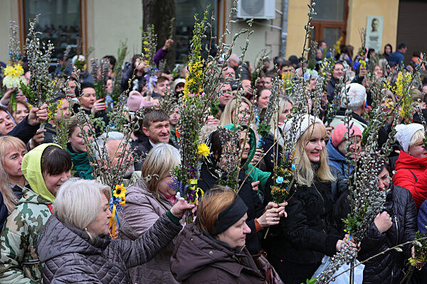 Palm Sunday celebration in Ivano-Frankivsk