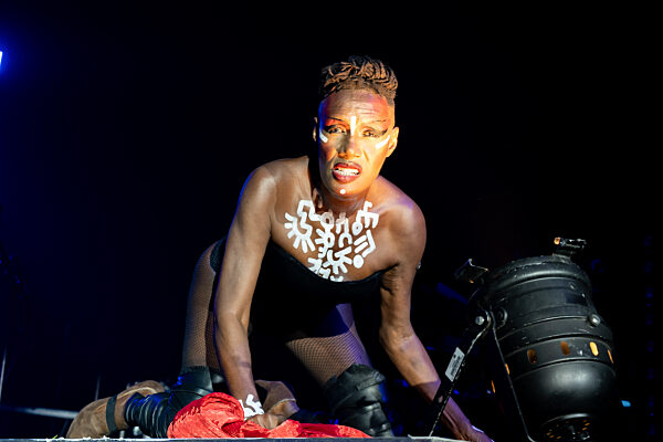 Grace Jones at kite Festival
