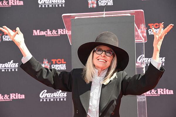 Diane Keaton Hand and Footprint Ceremony