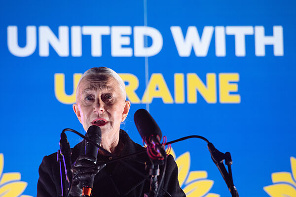 Ukrainian Vigil - Thursday 23 February 2023 - Trafalgar Square, London