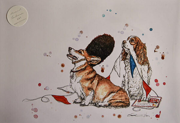 Eleanor Tomlinson releases her newest Collection, "Coronation Capers" at her studio in Broomfleet, Yorkshire. 10 March 2023