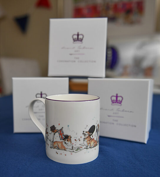 Eleanor Tomlinson releases her newest Collection, "Coronation Capers" at her studio in Broomfleet, Yorkshire. 10 March 2023