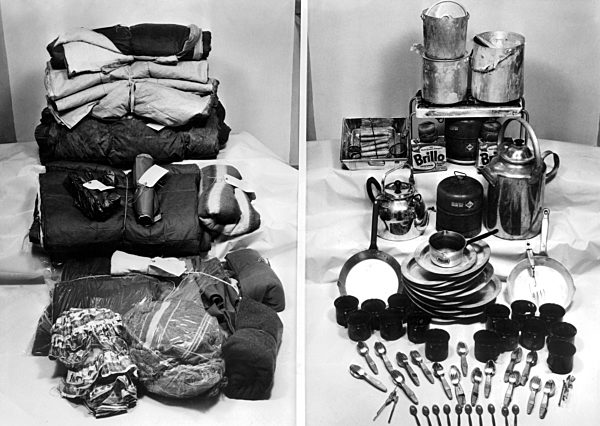 Clothing and Camping Equipment found by