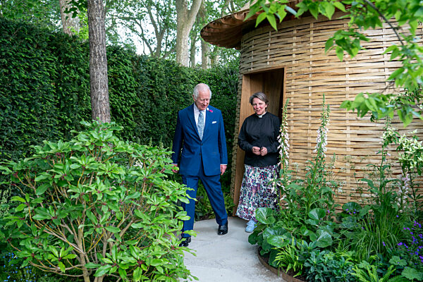 HM The King and Queen visited the RHS Chelsea Flower Show.. .Picture Arthur Edwards The Sun