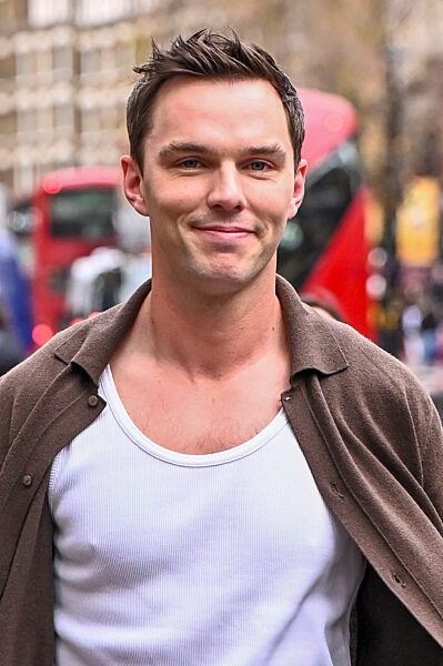 Nicholas Hoult is seen outside Global Studios