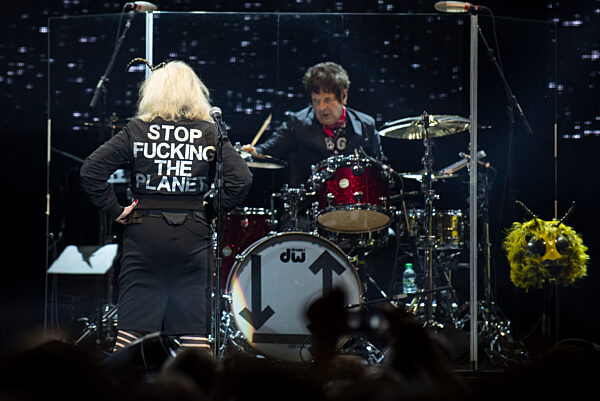 Blondie performing in Manchester