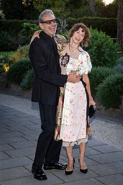 Jeff Goldblum and Emilie Livingston attend the McKim Medal Gala 2025 at Villa Aurelia in Rome, Italy on 04 June 2025.