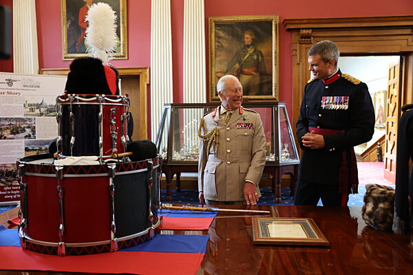 King Charles III visits the Royal Artillery