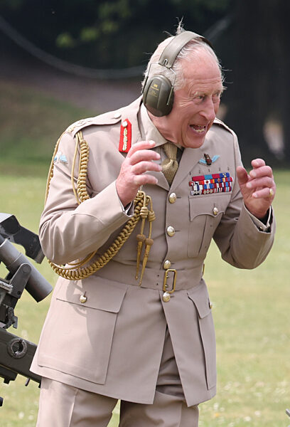 King Charles III visits the Royal Artillery