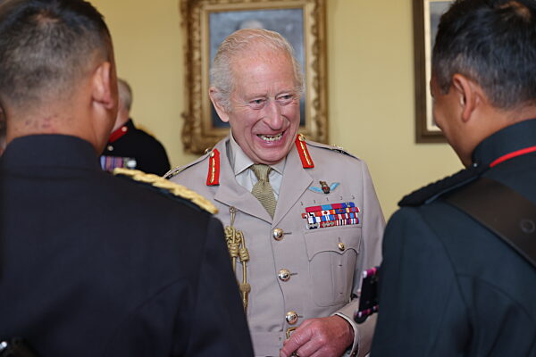 King Charles III visits the Royal Artillery