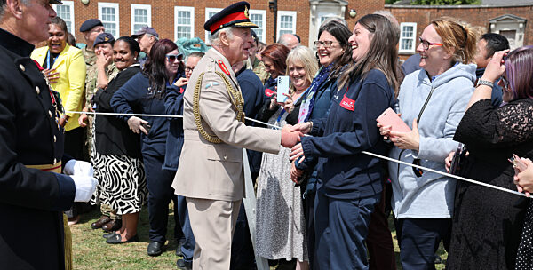 King Charles III visits the Royal Artillery