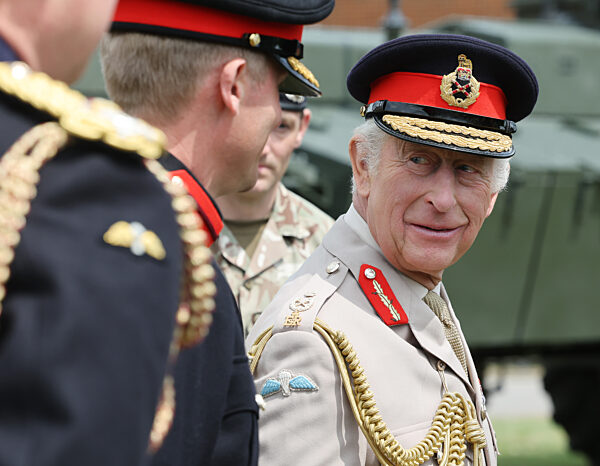 King Charles III visits the Royal Artillery