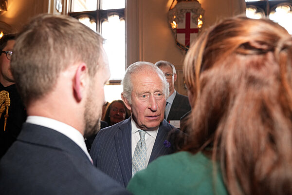 Britain's King Charles attends reception for the King's Award for Enterprise, in Windsor