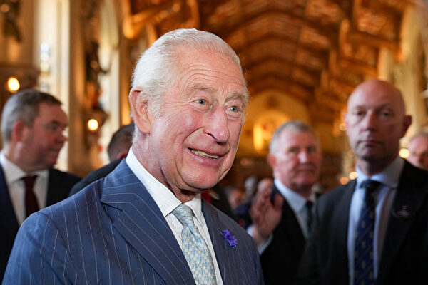 Britain's King Charles attends reception for the King's Award for Enterprise, in Windsor
