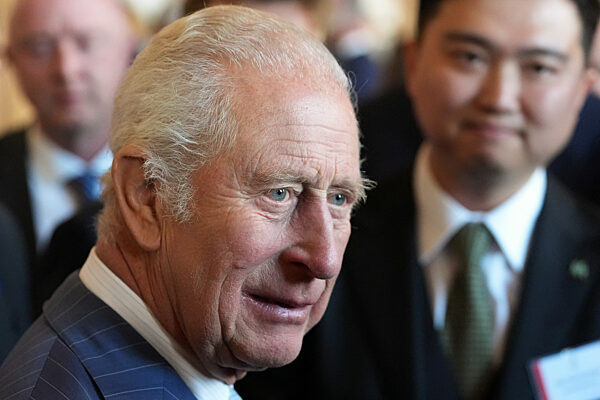 Britain's King Charles attends reception for the King's Award for Enterprise, in Windsor