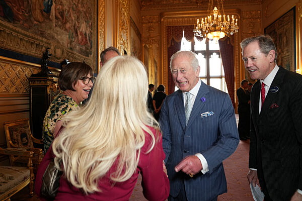 Britain's King Charles attends reception for the King's Award for Enterprise, in Windsor
