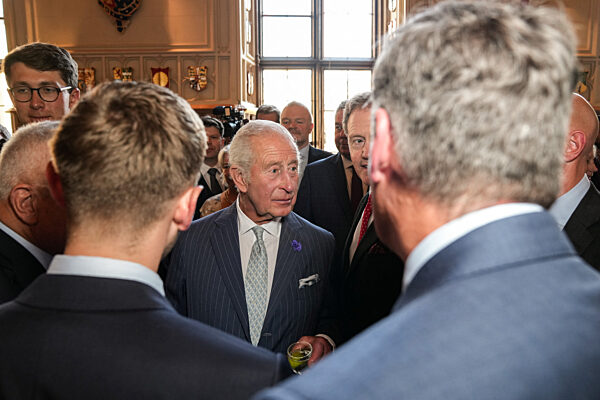 Britain's King Charles attends reception for the King's Award for Enterprise, in Windsor