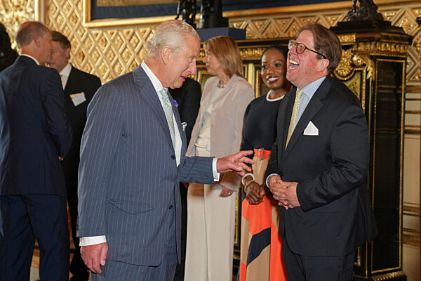 Britain's King Charles attends reception for the King's Award for Enterprise, in Windsor