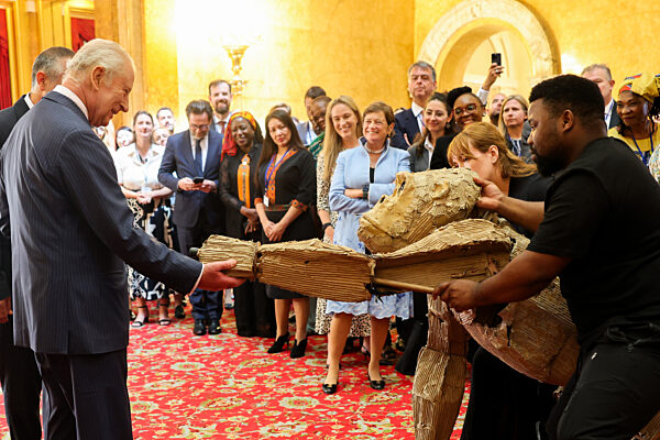 King Charles III Attends A Nature And Finance Reception At Lancaster House