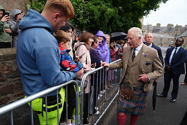 King visits Scotland for Holyrood Week