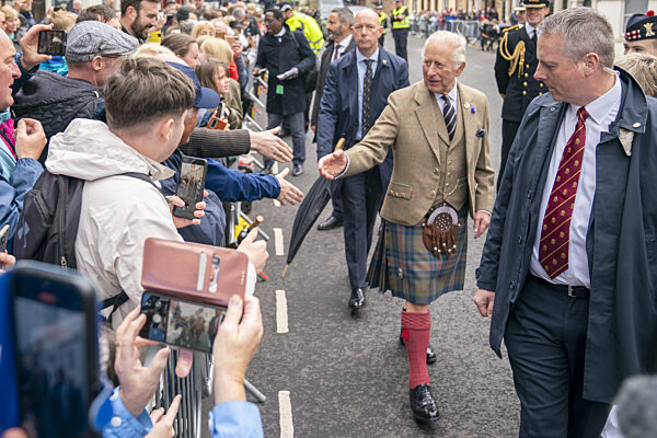King visits Scotland for Holyrood Week