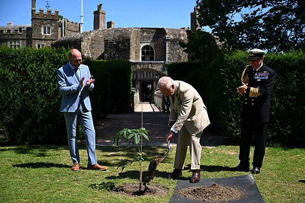 Britain's King Charles visits Walmer Castle