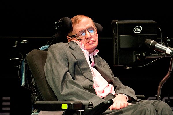 Professor Stephen Hawking talks on the role of fundamental physics and its place in the understanding of our universe at the opening of the Collider exhibition, created by the Science Museum in close collaboration with CERN