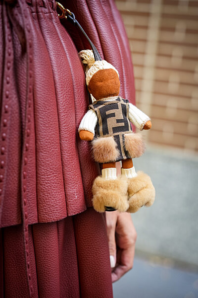 Street Style at Milan Fashion Week 2025 - Fendi in Milan, Italy on 24 September 2025.