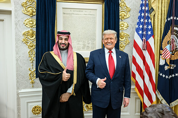 Crown Prince and Prime Minister Mohammed bin Salman Al Saud of Saudi Arabia visits the White House