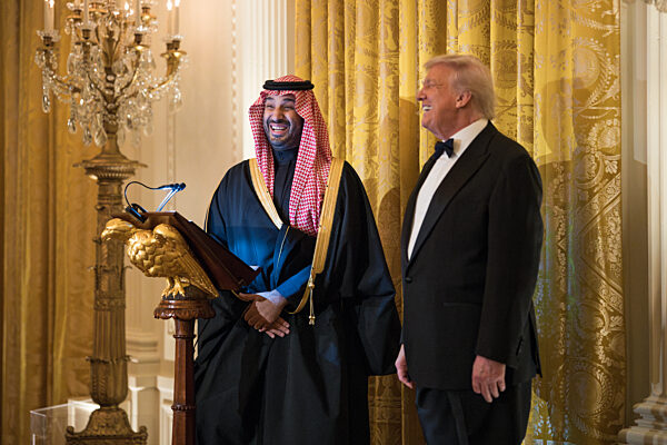 Crown Prince and Prime Minister Mohammed bin Salman Al Saud of Saudi Arabia visits the White House