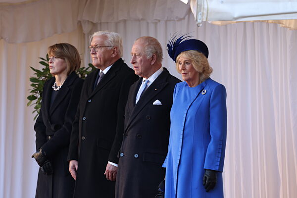 King Charles hosts President of Germany during the state visit to London, 03 December 2025