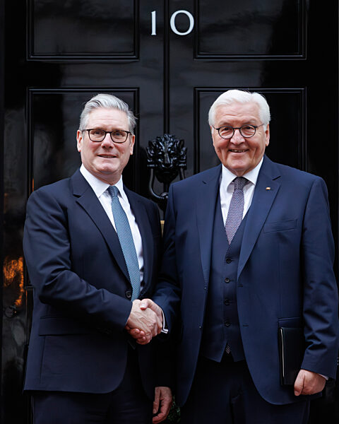 Prime Minister Keir Starmer meets Germany's President Steinmeier