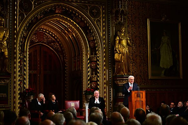 President of the Federal Republic of Germany Frank-Walter Steinmeier State Visit, Day 2, Address to Parliament, Palace of Westminster, London, UK - 04 Dec 2025