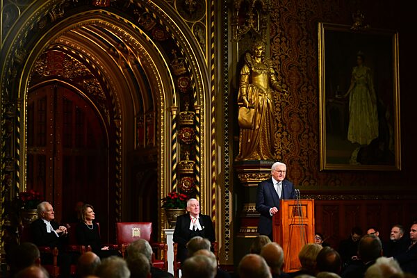 President of the Federal Republic of Germany Frank-Walter Steinmeier State Visit, Day 2, Address to Parliament, Palace of Westminster, London, UK - 04 Dec 2025