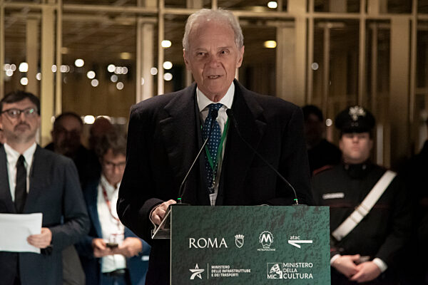 Rome, Italy. 16th december 2025. Inauguration of the Colosseum stop on Metro Line C
