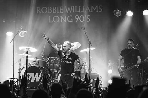 Robbie Williams performing at Barrowlands in Glasgow on 04 February 2026.