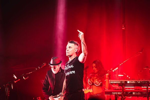 Robbie Williams performing at Barrowlands in Glasgow on 04 February 2026.