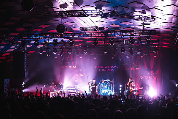 Robbie Williams performing at Barrowlands in Glasgow on 04 February 2026.