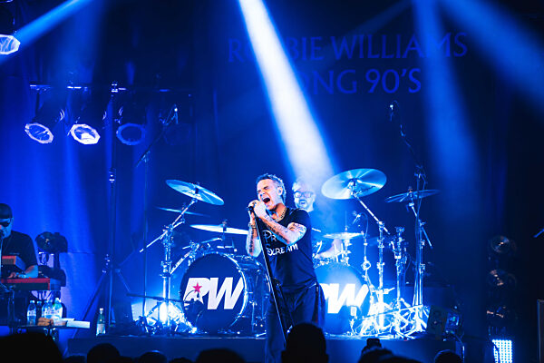 Robbie Williams performing at Barrowlands in Glasgow on 04 February 2026.